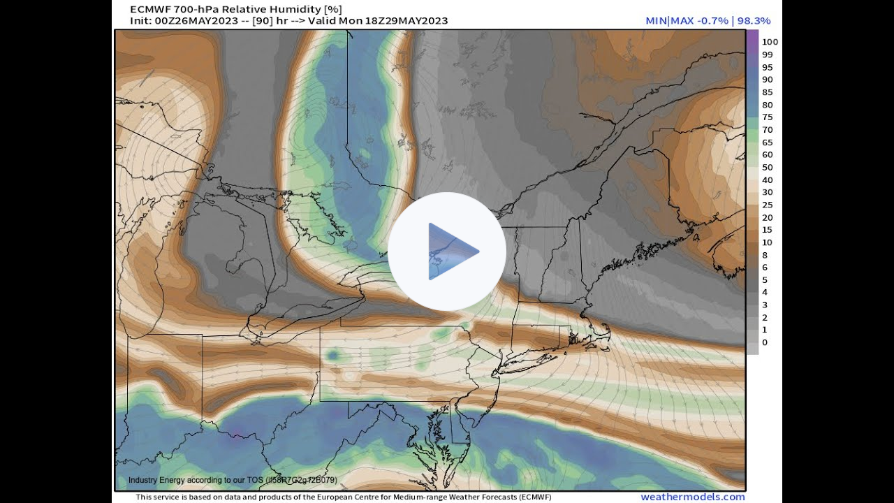 Moisture Gradient Key To The Weekend