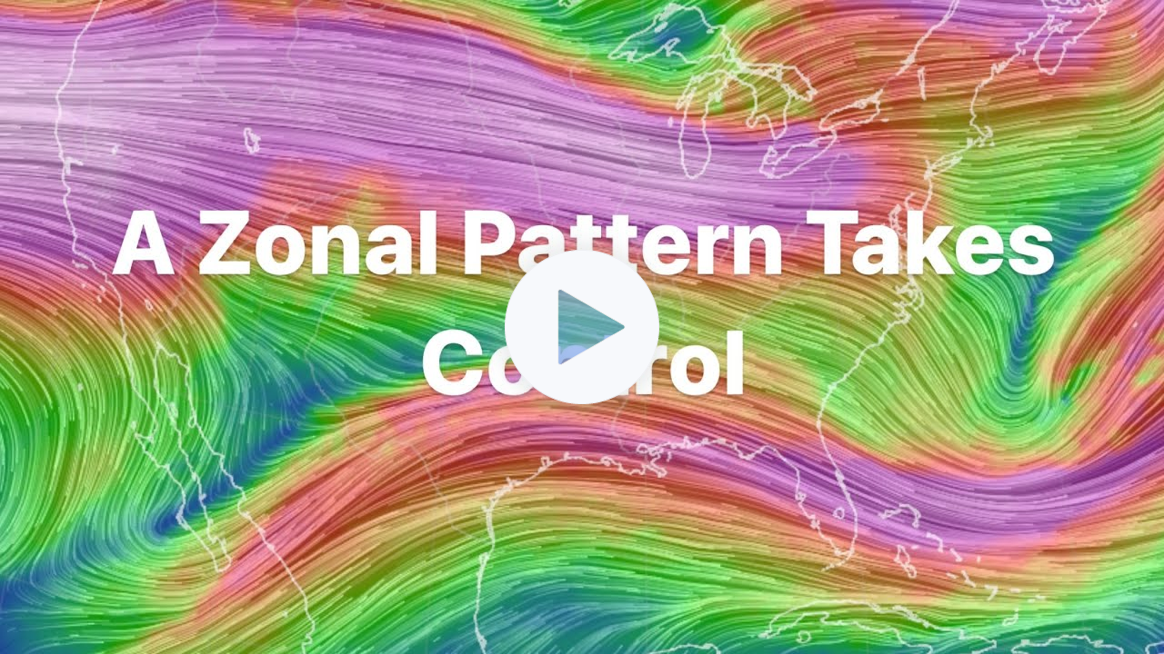 A Zonal Pattern Takes Control