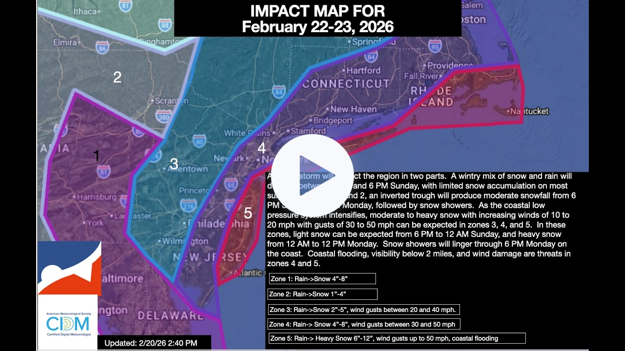 Winter Storm Impact Update For February 22-23, 2026