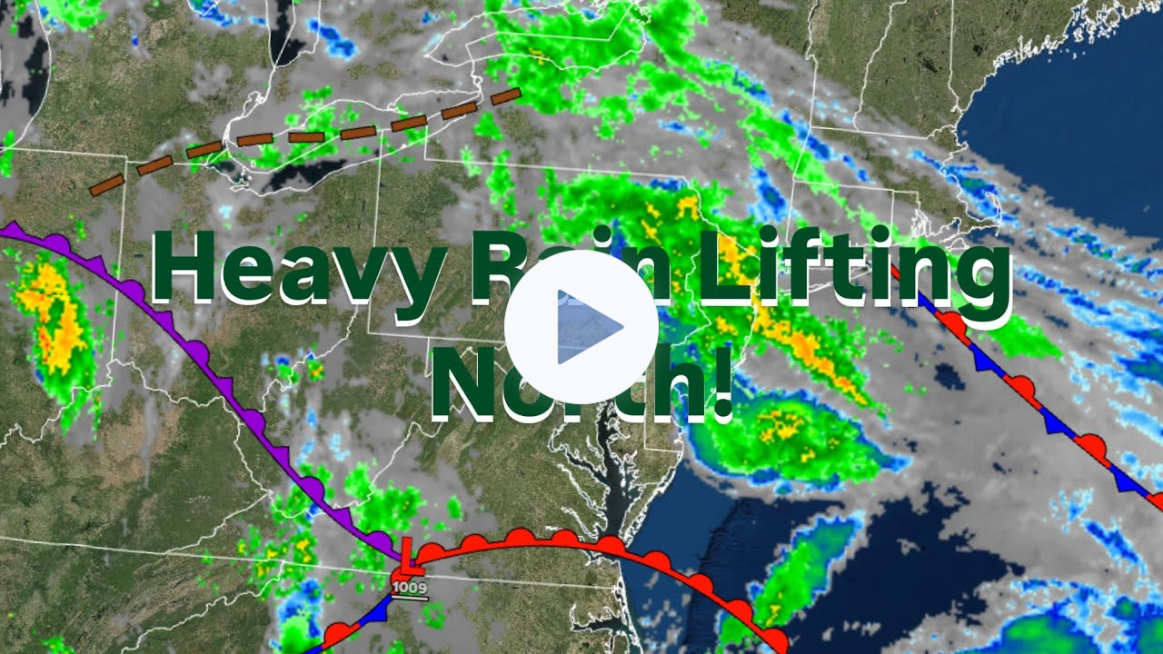 Heavy Rain Lifting North!