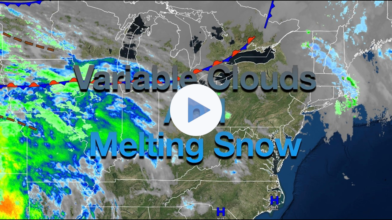 Variable Clouds And Melting Snow