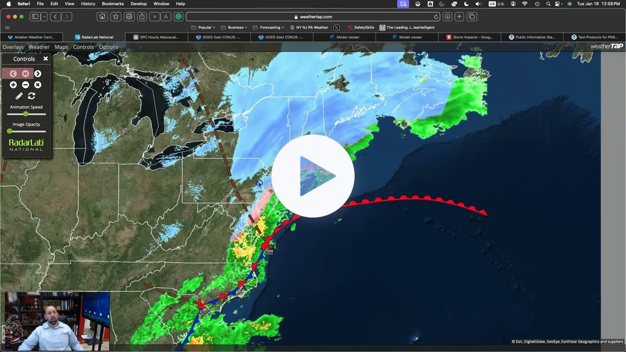 Storm Update On January 16, 2024 1 PM