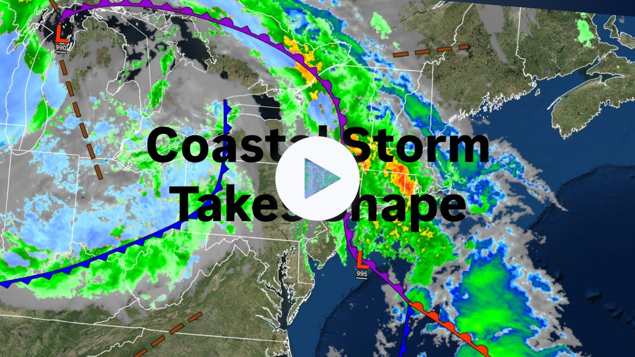 Coastal Storm Takes Shape