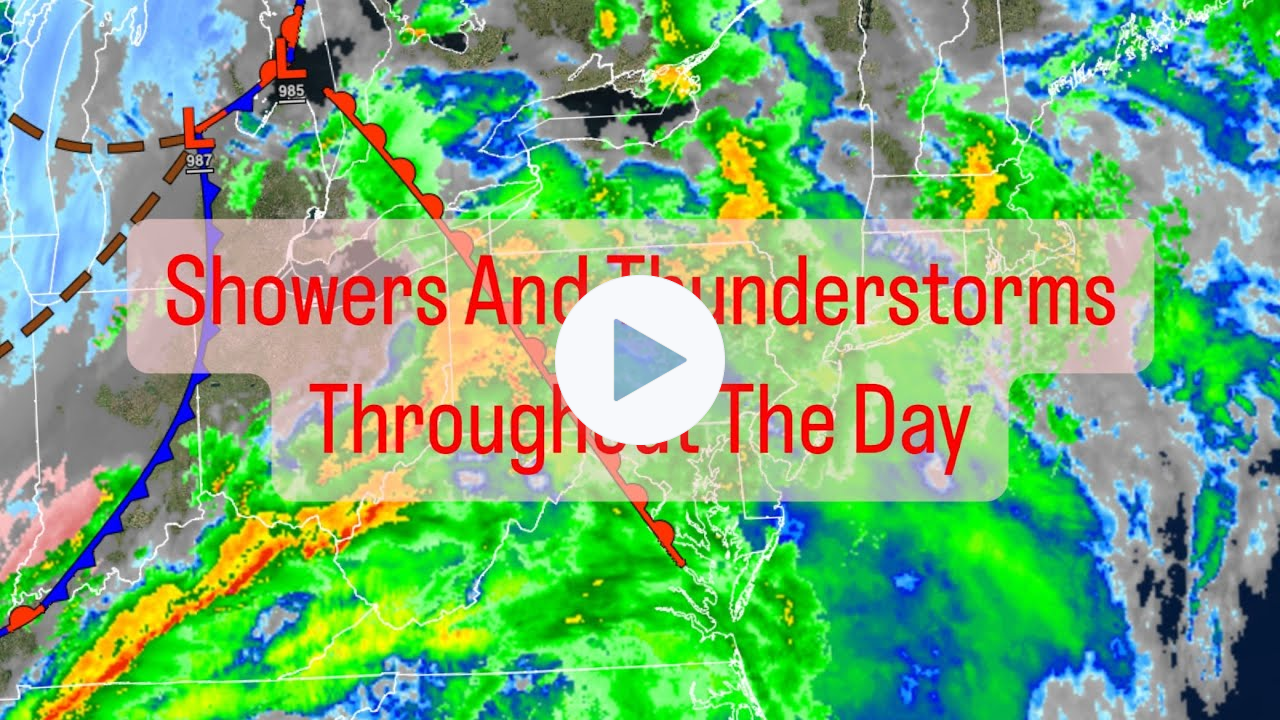 Showers And Thunderstorms Through The Day