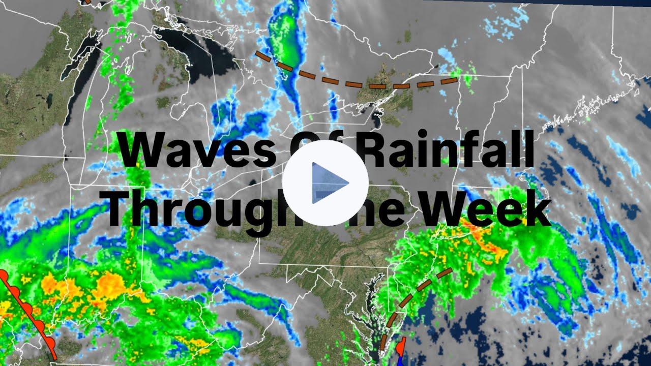 Waves Of Rainfall Through The Week