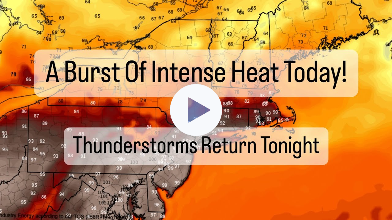 A Burst Of Heat Today! Thunderstorms Return Tonight