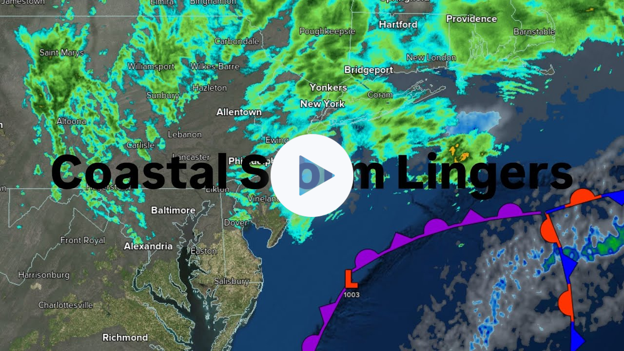 Coastal Storm Lingers