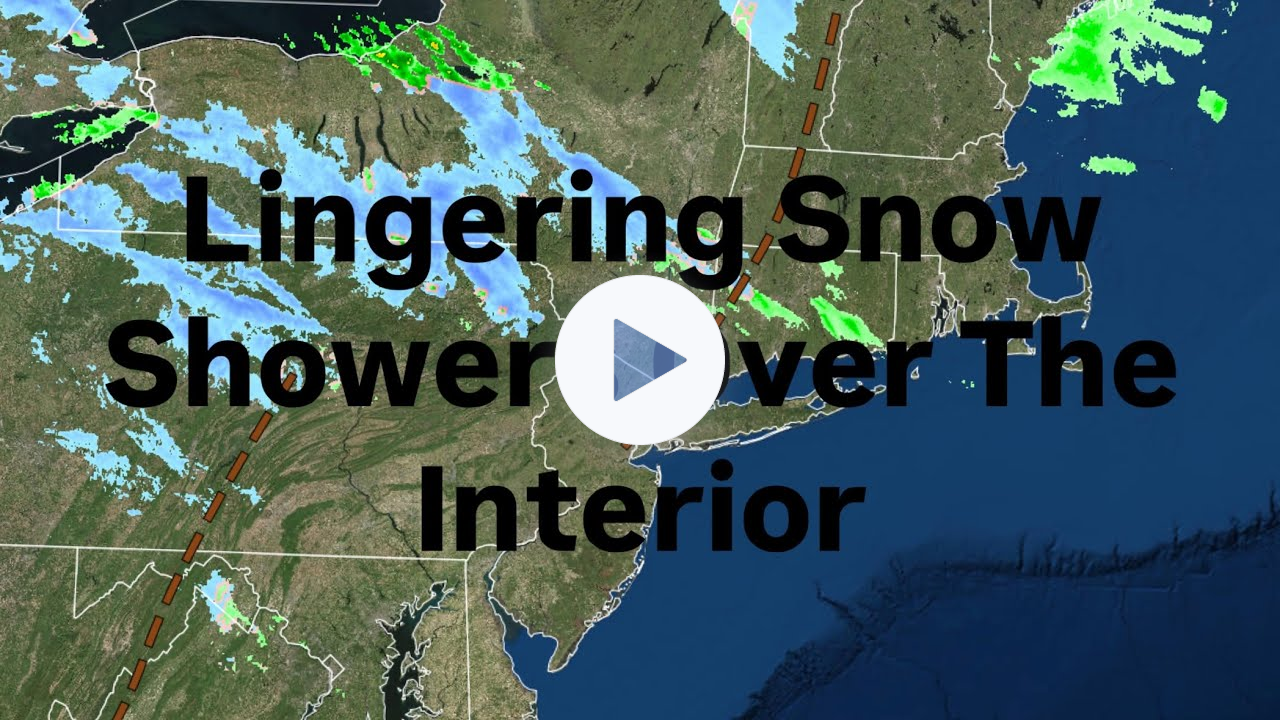 Lingering Snow Showers Over The Interior