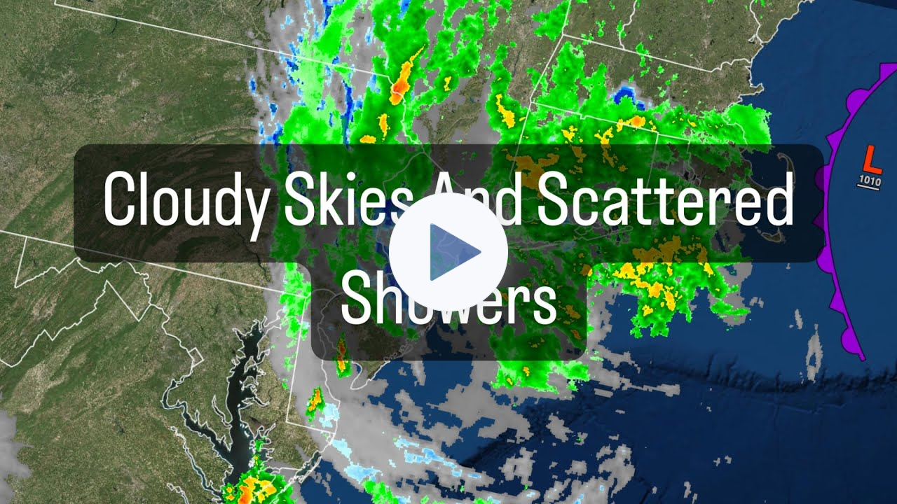 Cloudy Skies And Scattered Showers