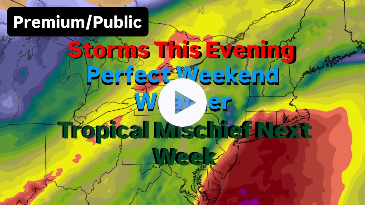 Storms This Evening, Tropical Mischief Next Week