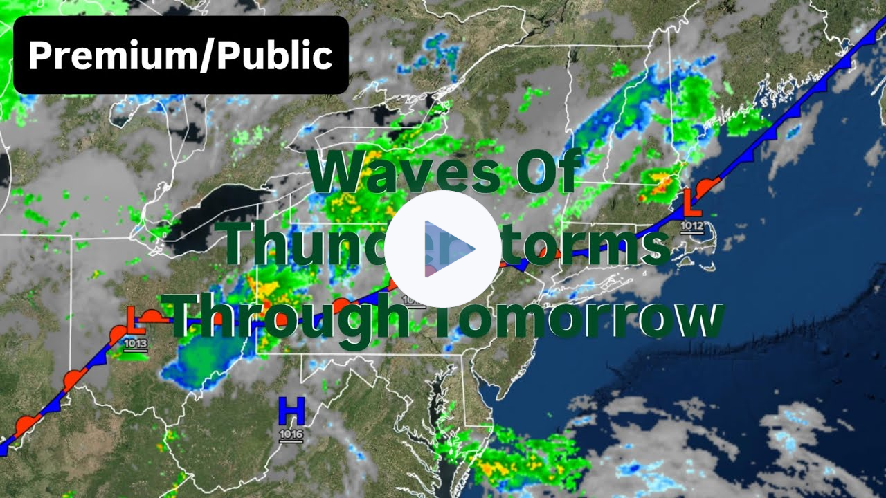 Waves Of Thunderstorms Through Tomorrow