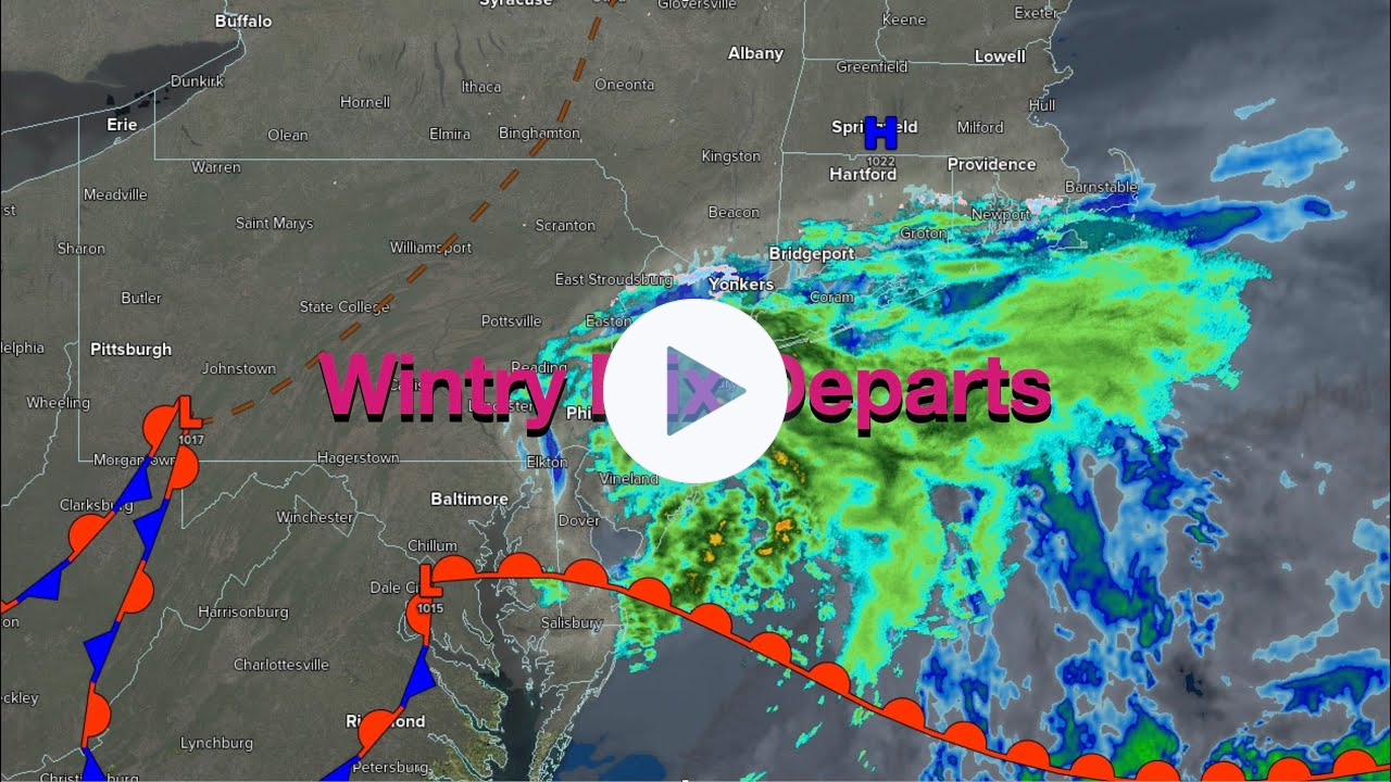 Wintry Mix Departs