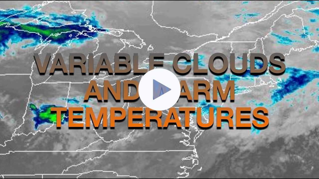 Variable Clouds And Warm Temperatures