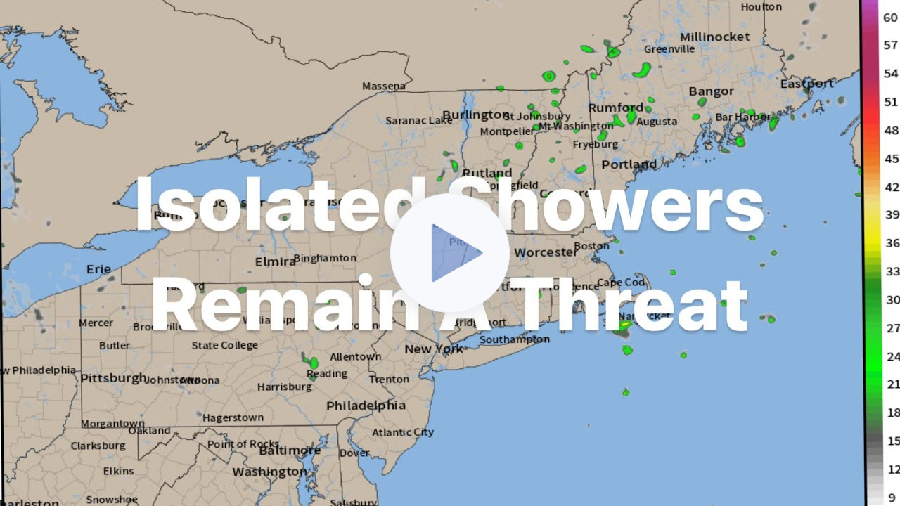 Isolated Shower Remains A Threat