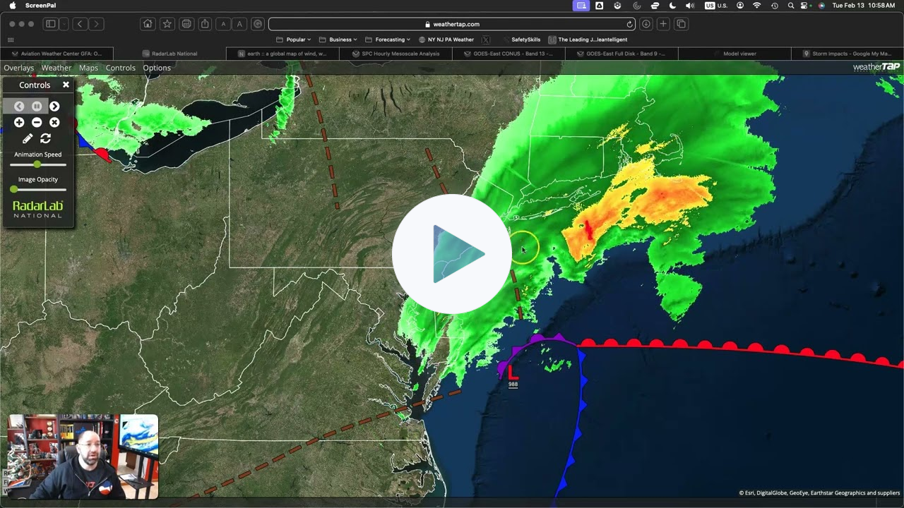 Live Update Of The February 13, 2024 Winter Storm 11 AM