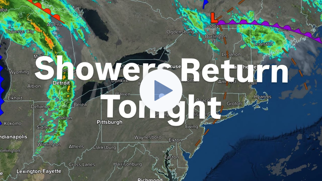 Showers Return Tonight