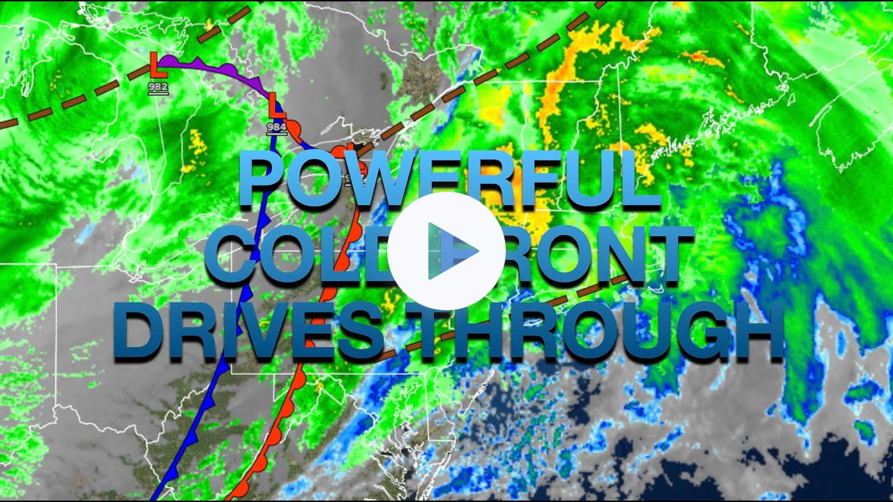 Powerful Cold Front Drives Through