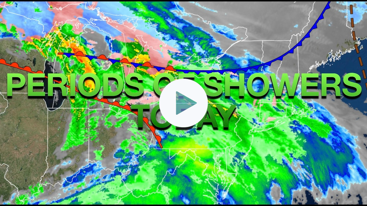 Periods Of Showers Today