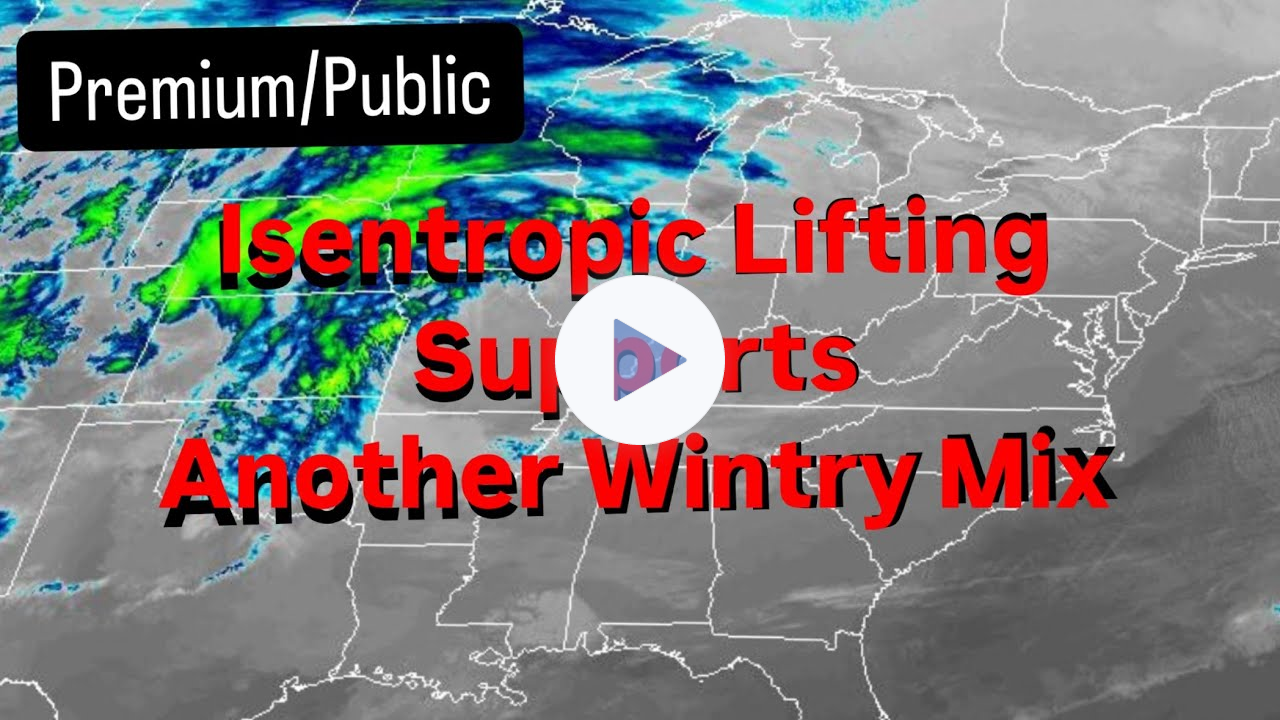 Isentropic Lifting Supports Another Wintry Mix
