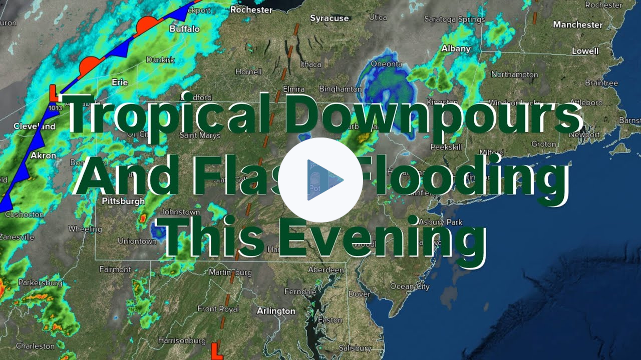 Tropical Downpours And Flash Flooding This Evening