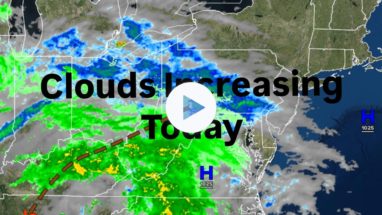 Clouds Increasing Today