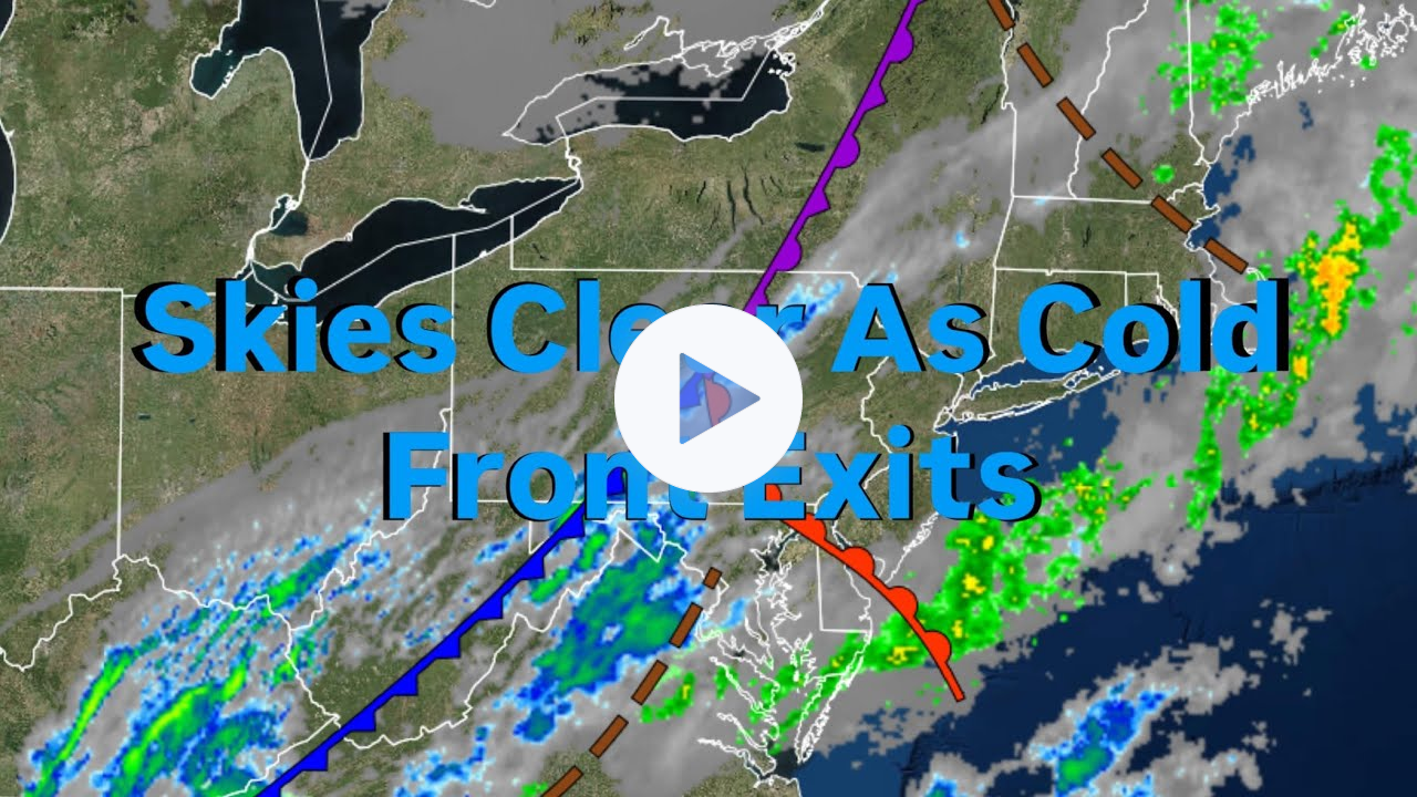 Skies Clear As Cold Front Exits