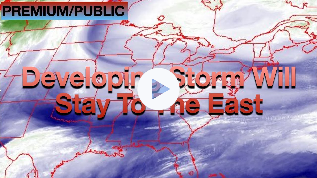 Developing Storm Will Stay To The East