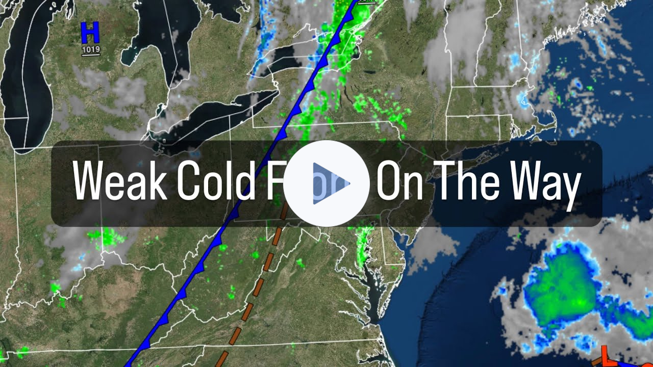 Weak Cold Front On The Way