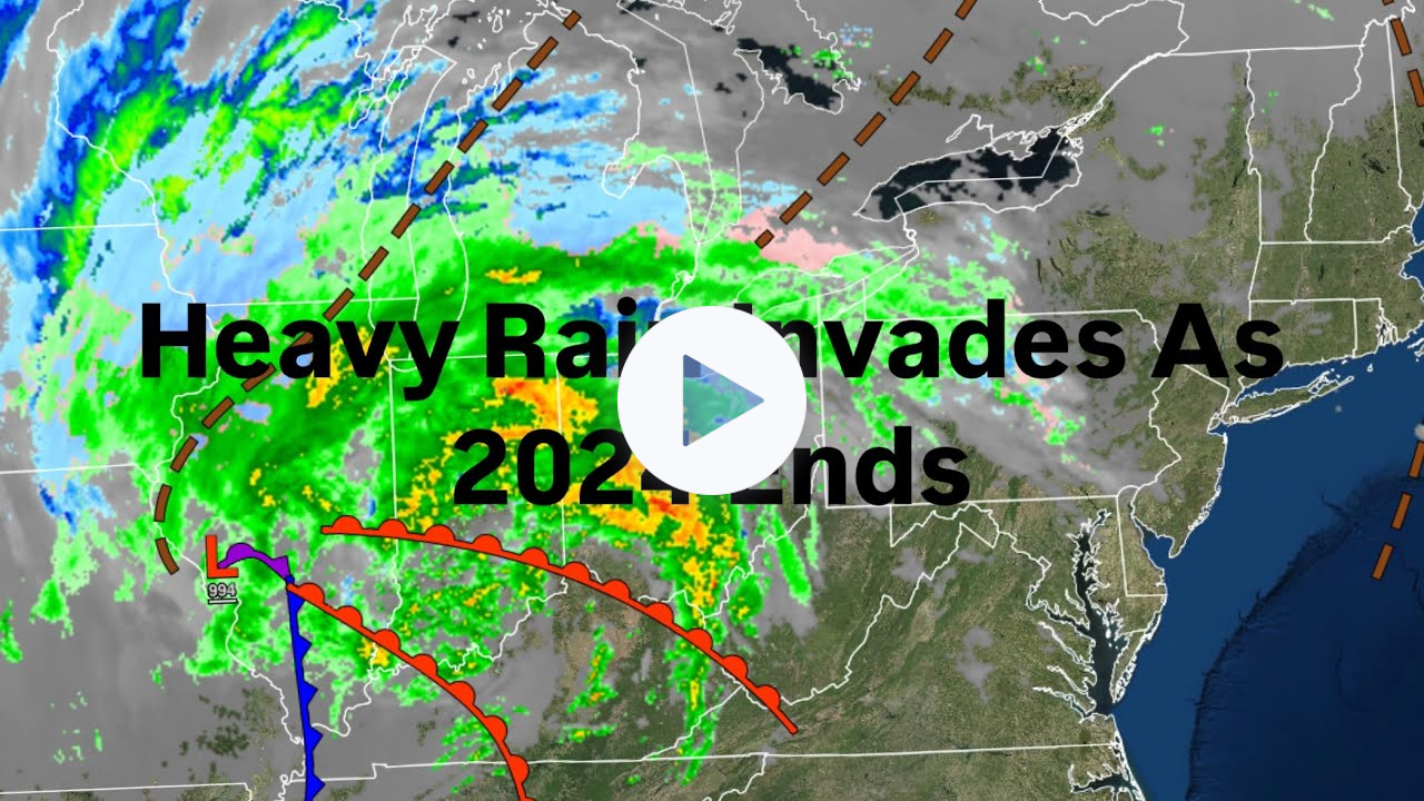 Heavy Rain Invades as 2024 Ends