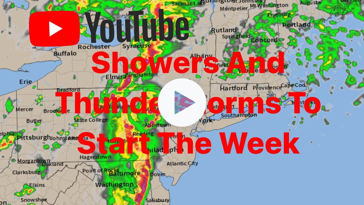 Showers And Thunderstorms To Start The Week