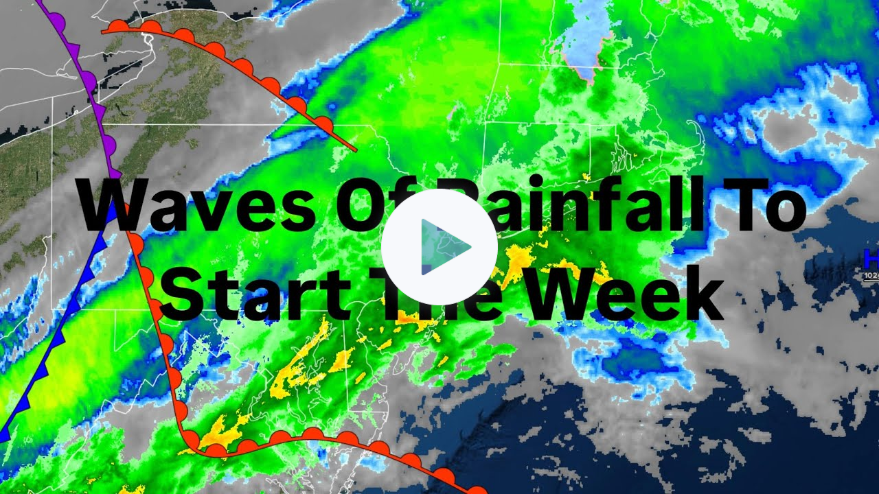 Waves Of Rainfall To Start The Week