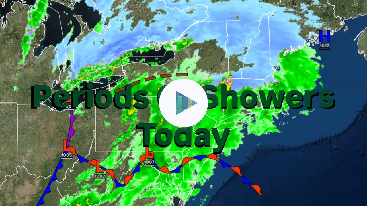 Periods Of Showers Today