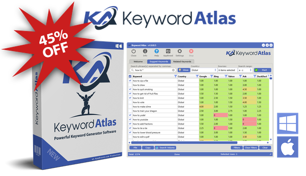 45% Off Keyword Atlas Software