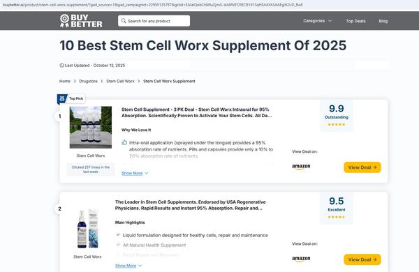 best stem cell supplements