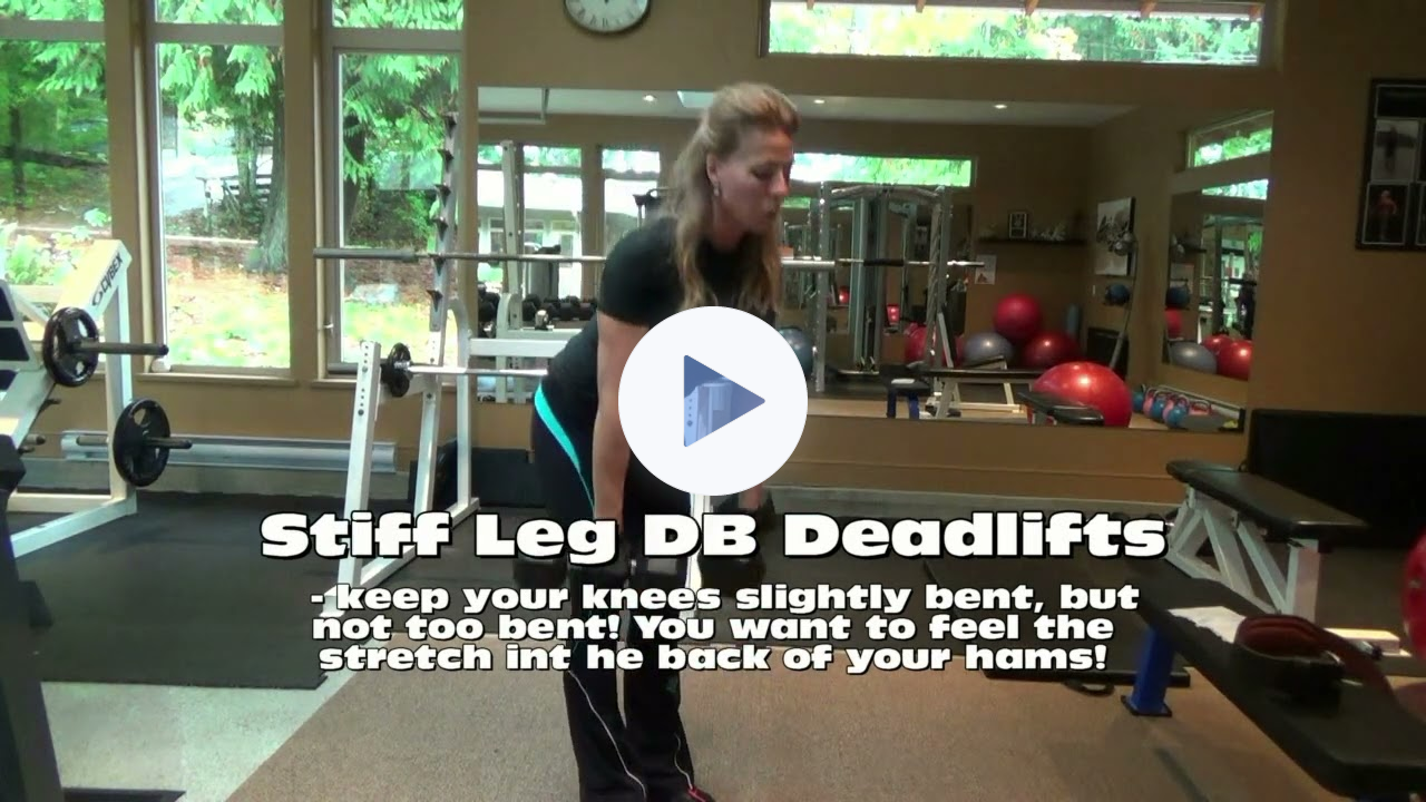 Stiff Leg Deadlifts for sexy, shapely LEGS!