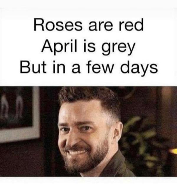 It's gonna be MAY!