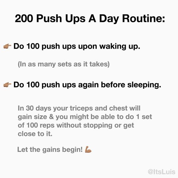 200 push ups routine