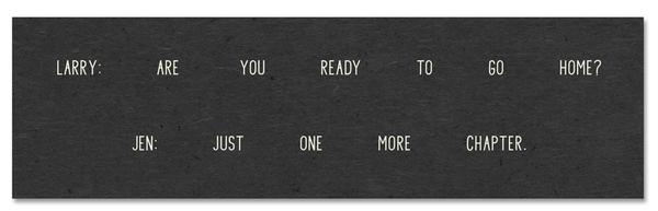 Sample of words on paper