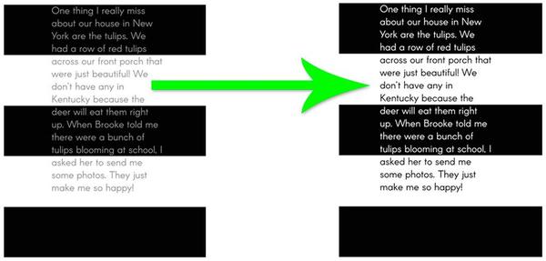 Shows striped journing