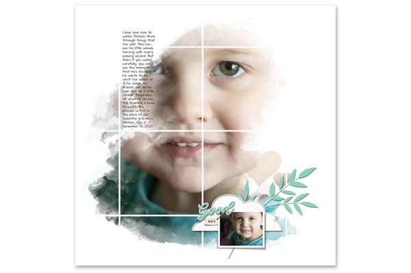 Sample page with a white background