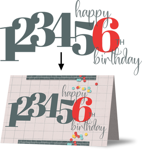 Card with example color title