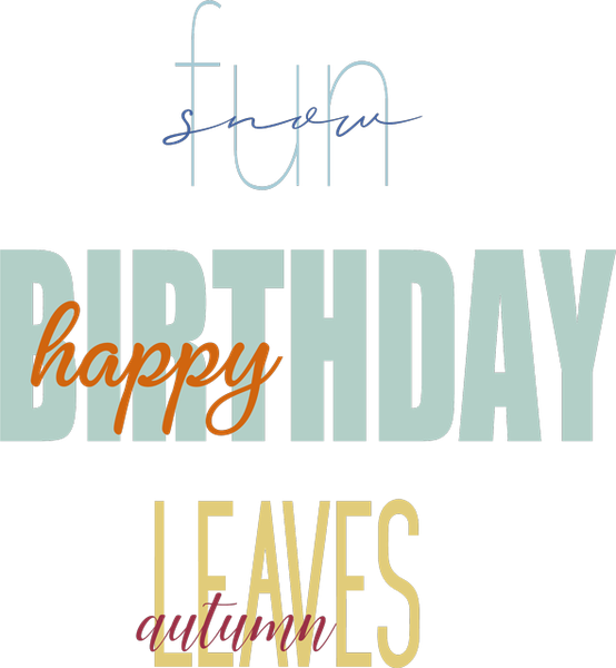 Sample Stacked Contrasting Titles