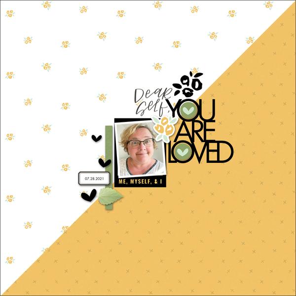 Sample Scrapbook Page with Fancy Title