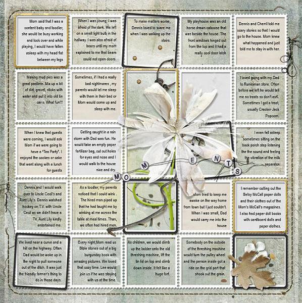 Sample Layout from the Gallery