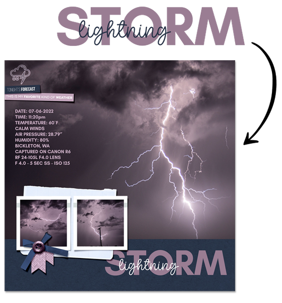 Sample Page with Stacked Contrasting Titles