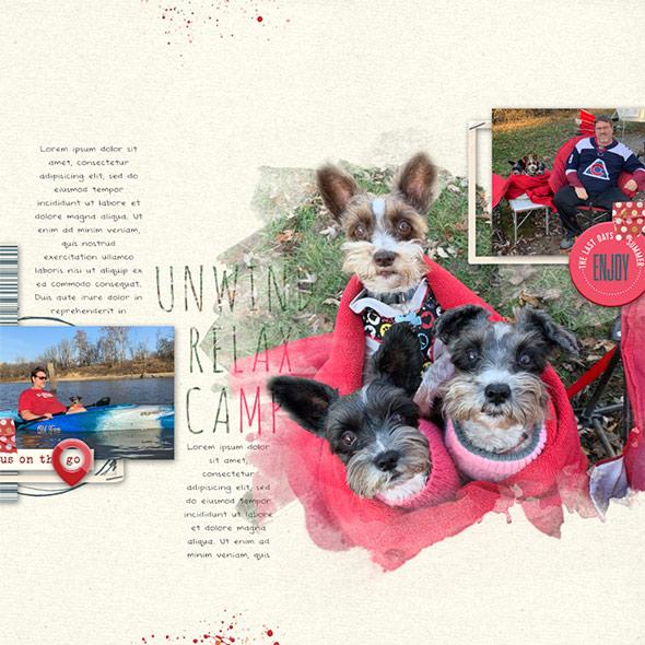 Sample scrapbook page