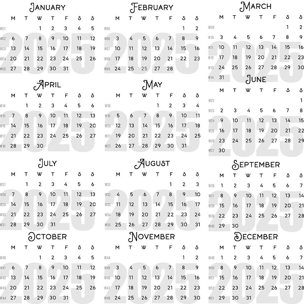 Download the FREE Calendar Overlays for 2025