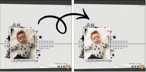 Sample scrapbook page