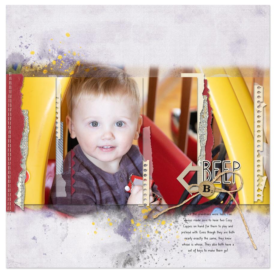 One sample scrapbook page