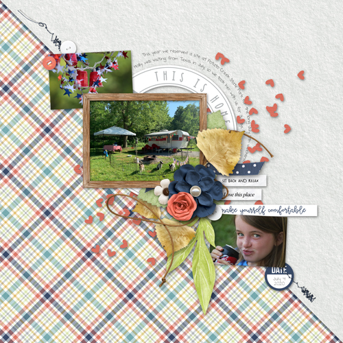 Sample scrapbook page